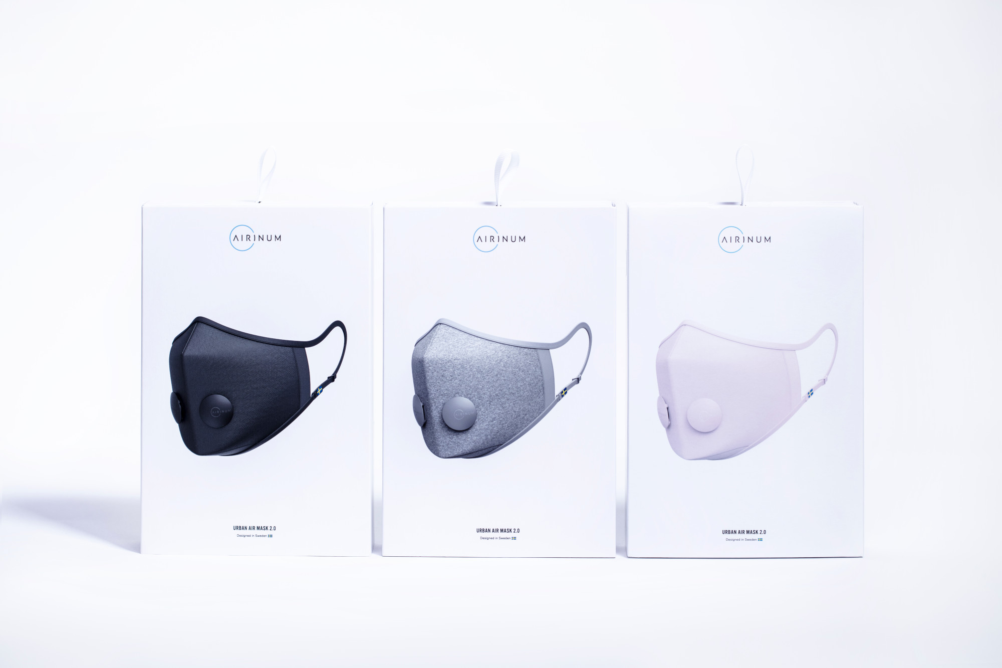 Package design for Airinum Urban Air mask 2.0